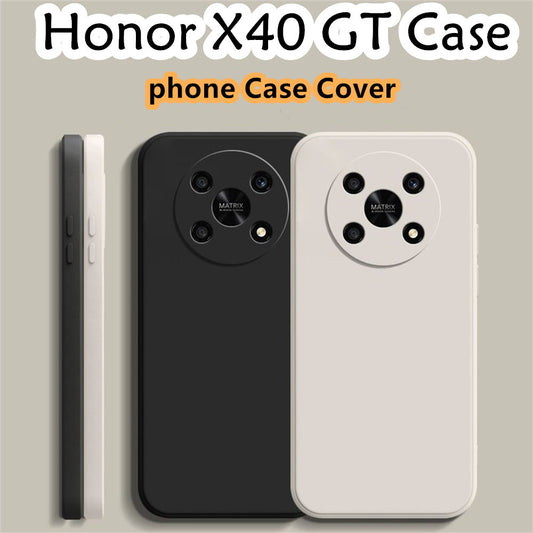For Honor X40 GT Cover Drop and wear resistant Silicone Full Case Classic Simple Solid Color Phone Case Cover