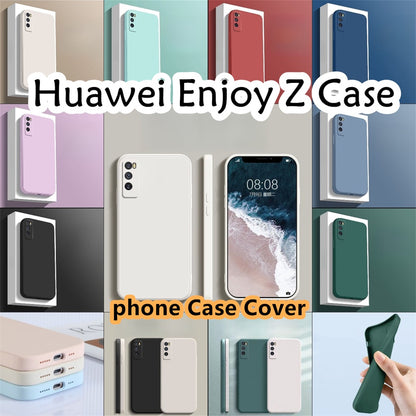 For Huawei Enjoy Z Cover Drop and wear resistant Silicone Full Case Classic Simple Solid Color Phone Case Cover