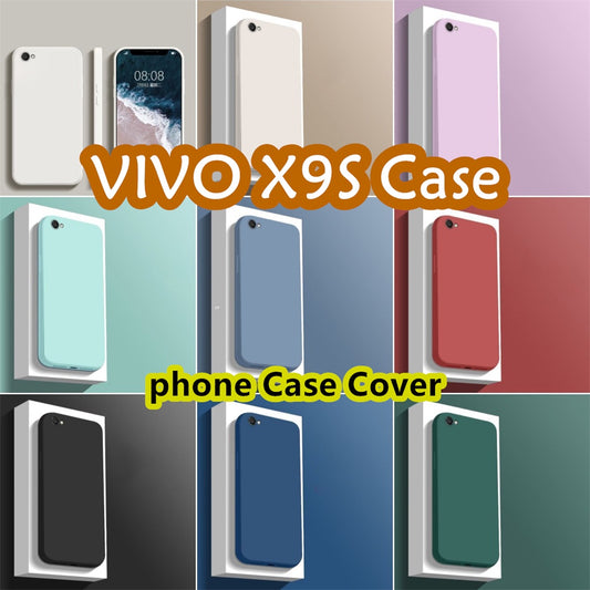 For VIVO X9S Cover Drop and wear resistant Silicone Full Case Classic Simple Solid Color Phone Case Cover