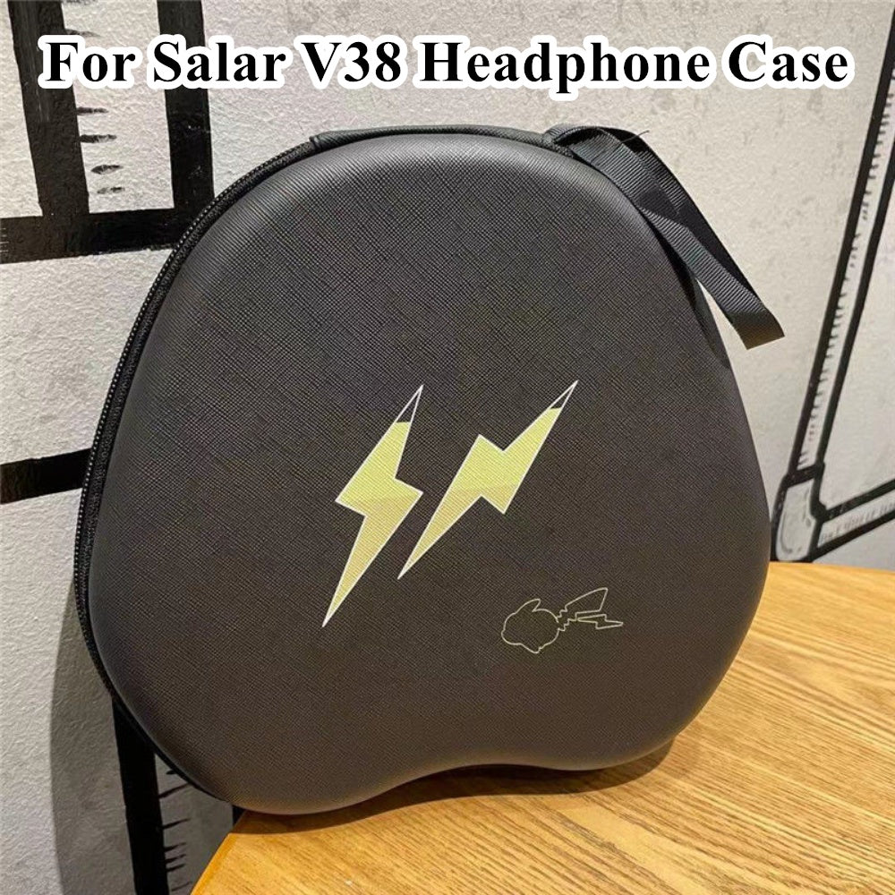 For Salar V38 Headphone Case Cartoon Creative Patterns Headset Earpads Storage Bag Casing Box