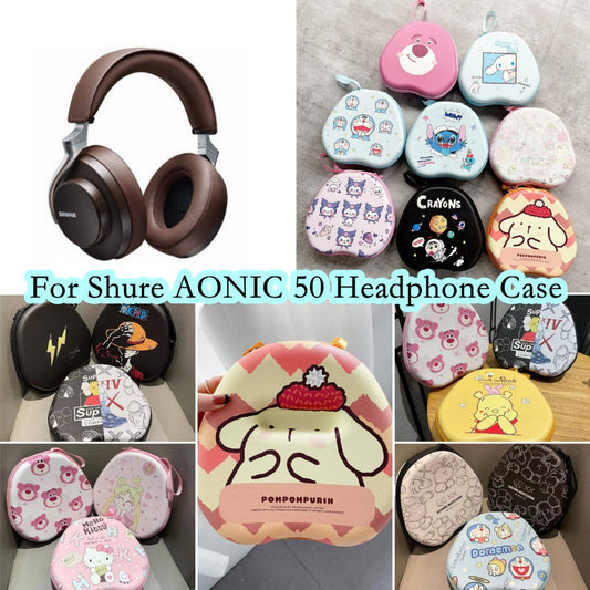 For Shure AONIC 50 Headphone Case Cartoon Creative Patterns Headset Earpads Storage Bag Casing Box