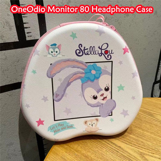 For OneOdio Monitor 80 Headphone Case Cartoon Creative Patterns Headset Earpads Storage Bag Casing Box
