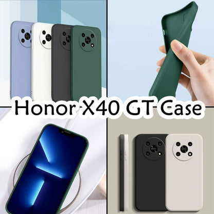 For Honor X40 GT Cover Drop and wear resistant Silicone Full Case Classic Simple Solid Color Phone Case Cover