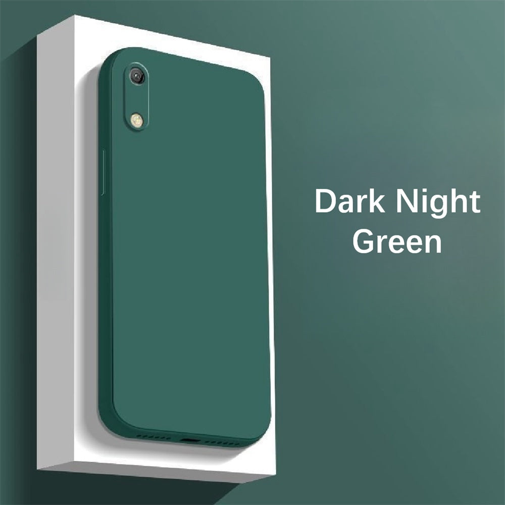 For Huawei Y6 Pro 2019 Cover Drop and wear resistant Silicone Full Case Classic Simple Solid Color Phone Case Cover