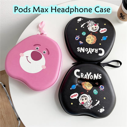 For Pods Max Headphone Case Cartoon Creative Patterns Headset Earpads Storage Bag Casing Box