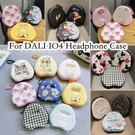 For DALI IO4 Headphone Case Cartoon Creative Patterns Headset Earpads Storage Bag Casing Box