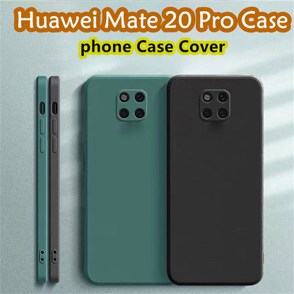 For Huawei Mate 20 Pro Cover Drop and wear resistant Silicone Full Case Classic Simple Solid Color Phone Case Cover