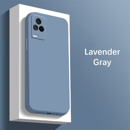 For IQOO 7 Cover Drop and wear resistant Silicone Full Case Classic Simple Solid Color Phone Case Cover