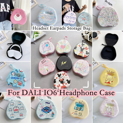 For DALI IO6 Headphone Case Cartoon Creative Patterns Headset Earpads Storage Bag Casing Box