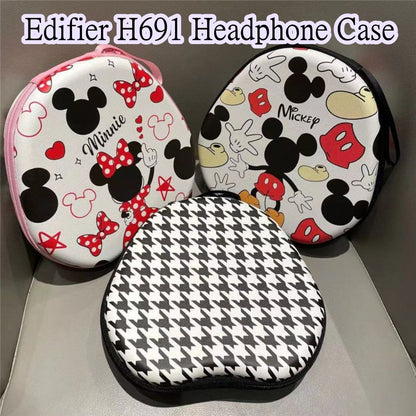 For Edifier H691 Headphone Case Cartoon Creative Patterns Headset Earpads Storage Bag Casing Box