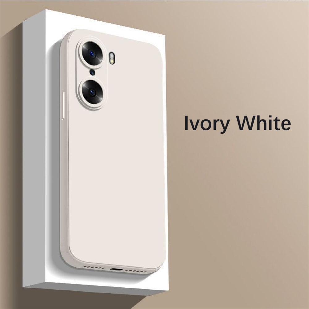 For Honor 60 Pro Cover Drop and wear resistant Silicone Full Case Classic Simple Solid Color Phone Case Cover