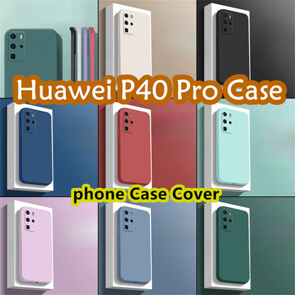 For Huawei P40 Pro Cover Drop and wear resistant Silicone Full Case Classic Simple Solid Color Phone Case Cover
