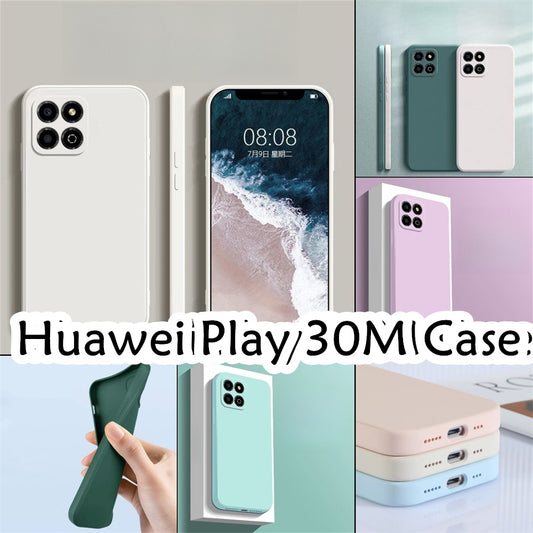 For Huawei Play 30M Cover Drop and wear resistant Silicone Full Case Classic Simple Solid Color Phone Case Cover