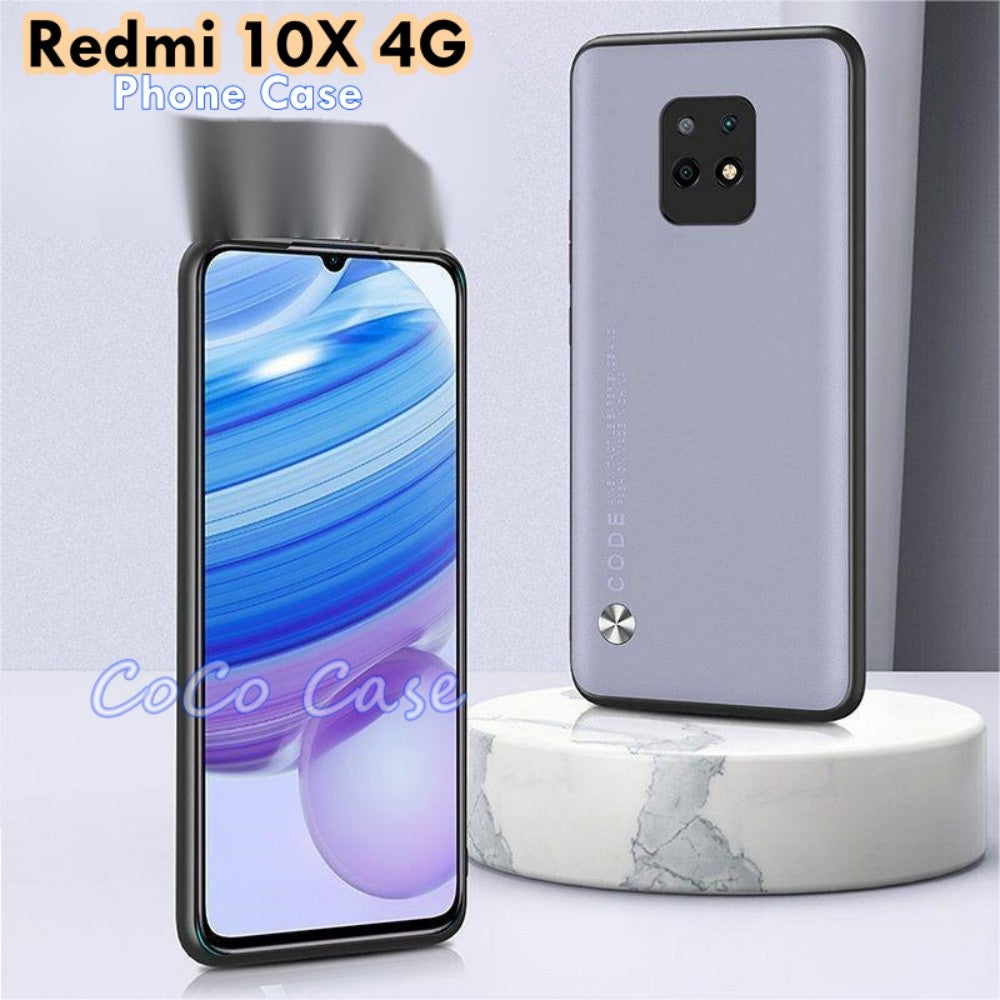 For Redmi 10X 4G Cover Silicone Professional Full Case Classic Simple Solid Color Phone Case Cover sweatproof