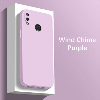 For Honor 10 Lite Cover Drop and wear resistant Silicone Full Case Classic Simple Solid Color Phone Case Cover