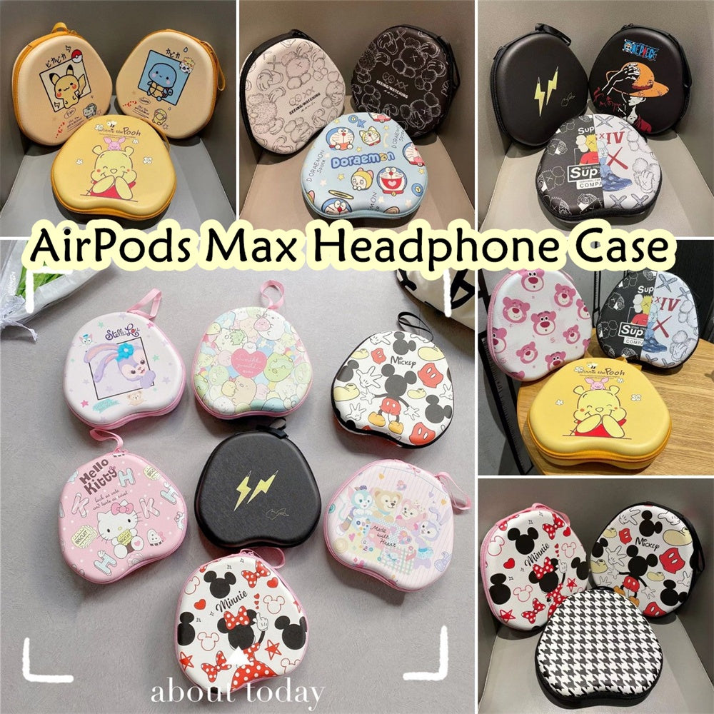 For AirPods Max Headphone Case Cartoon Creative Patterns Headset Earpads Storage Bag Casing Box