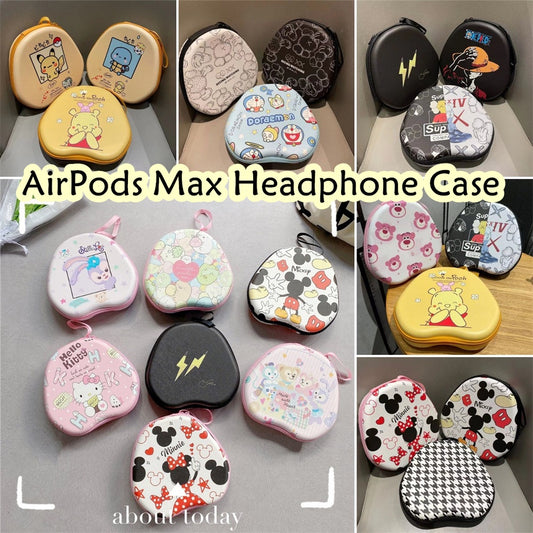 For AirPods Max Headphone Case Cartoon Creative Patterns Headset Earpads Storage Bag Casing Box
