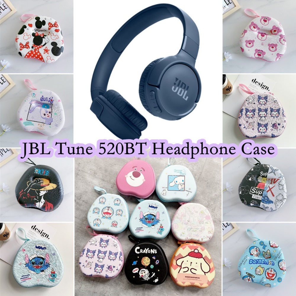 For JBL TUNE 520BT Headphone Case Cartoon Creative Patterns Headset Earpads Storage Bag Casing Box