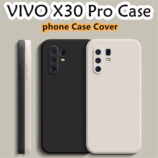 For VIVO X30 Pro Cover Drop and wear resistant Silicone Full Case Classic Simple Solid Color Phone Case Cover