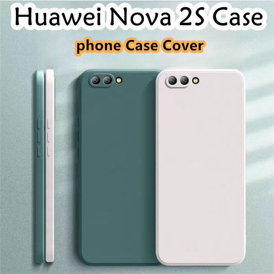 For Huawei Nova 2S Cover Drop and wear resistant Silicone Full Case Classic Simple Solid Color Phone Case Cover