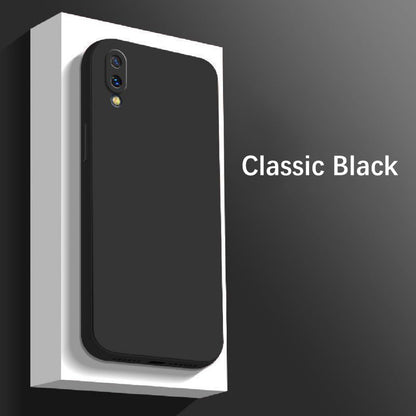 For VIVO Y93 Cover Drop and wear resistant Silicone Full Case Classic Simple Solid Color Phone Case Cover