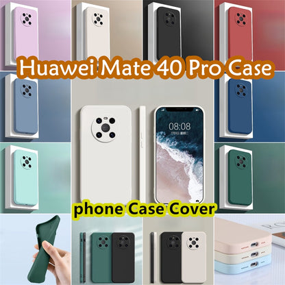 For Huawei Mate 40 Pro Cover Drop and wear resistant Silicone Full Case Classic Simple Solid Color Phone Case Cover