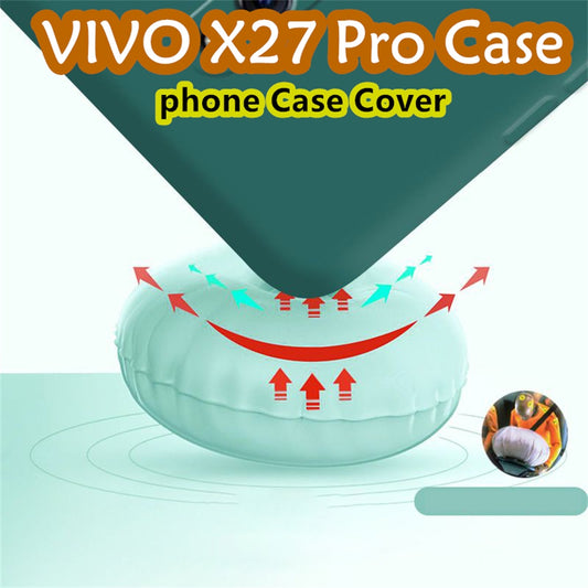 For VIVO X27 Pro Cover Drop and wear resistant Silicone Full Case Classic Simple Solid Color Phone Case Cover