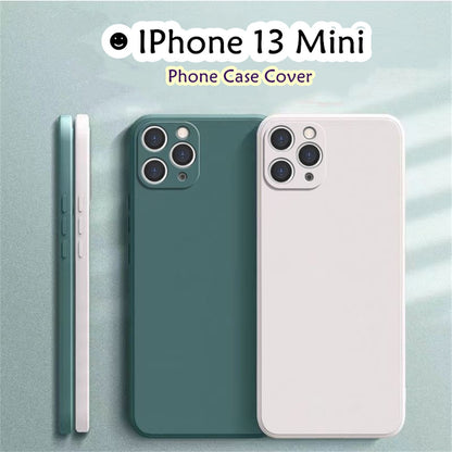 For IPhone 13 Mini Cover Drop and wear resistant Silicone Full Case Classic Simple Solid Color Phone Case Cover