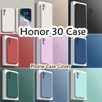 For Honor 30 Cover Drop and wear resistant Silicone Full Case Classic Simple Solid Color Phone Case Cover
