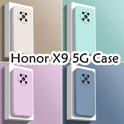 For Honor X9 5G Cover Drop and wear resistant Silicone Full Case Classic Simple Solid Color Phone Case Cover