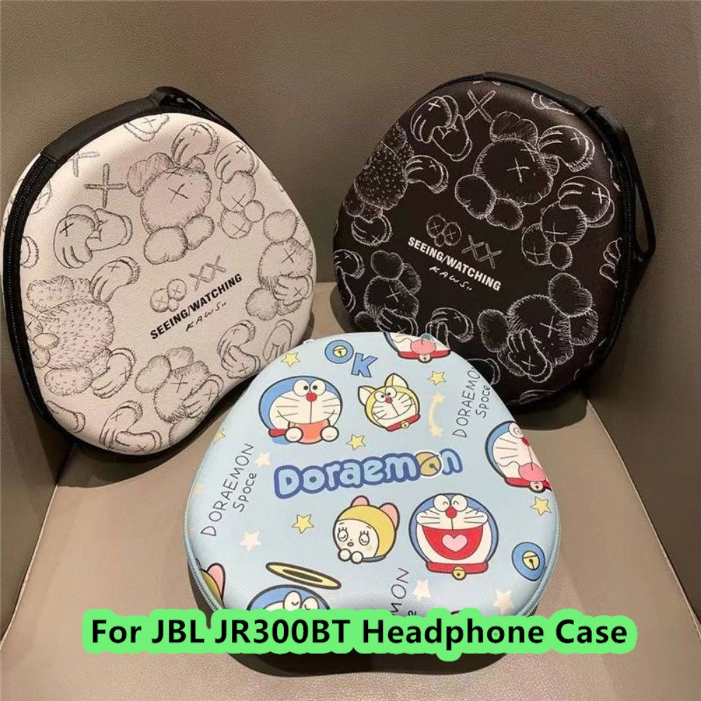 For JBL JR300BT Headphone Case Cartoon Creative Patterns Headset Earpads Storage Bag Casing Box