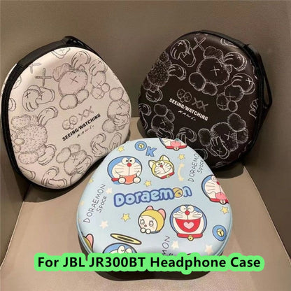 For JBL JR300BT Headphone Case Cartoon Creative Patterns Headset Earpads Storage Bag Casing Box