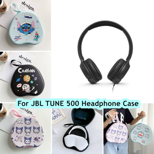 For JBL TUNE 500 Headphone Case Cartoon Creative Patterns Headset Earpads Storage Bag Casing Box