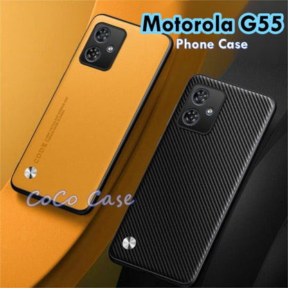 For Motorola G55 Cover Silicone Professional Full Case Classic Simple Solid Color Phone Case Cover sweatproof