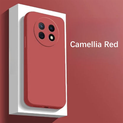 For Huawei Nova Y91 Cover Drop and wear resistant Silicone Full Case Classic Simple Solid Color Phone Case Cover