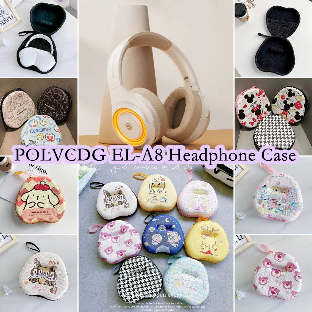 For POLVCDG EL-A8 Headphone Case Cartoon Creative Patterns Headset Earpads Storage Bag Casing Box