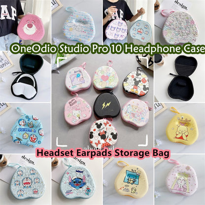 For OneOdio Studio Pro 10 Headphone Case Cartoon Creative Patterns Headset Earpads Storage Bag Casing Box