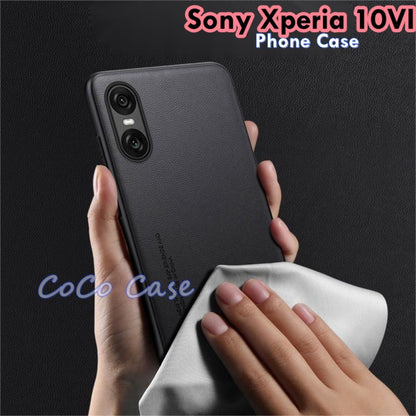For Sony Xperia 10VI Cover Silicone Professional Full Case Classic Simple Solid Color Phone Case Cover sweatproof