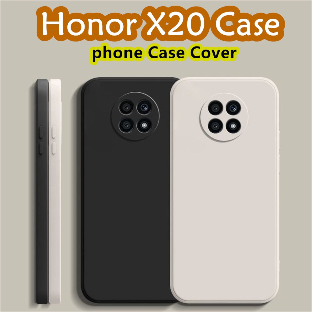 For Honor X20 Cover Drop and wear resistant Silicone Full Case Classic Simple Solid Color Phone Case Cover