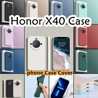 For Honor X40 Cover Drop and wear resistant Silicone Full Case Classic Simple Solid Color Phone Case Cover