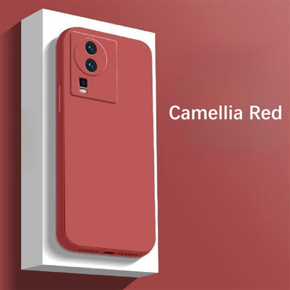 For IQOO Neo 7 Cover Drop and wear resistant Silicone Full Case Classic Simple Solid Color Phone Case Cover