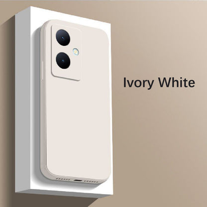 For VIVO Y27 4G Cover Drop and wear resistant Silicone Full Case Classic Simple Solid Color Phone Case Cover