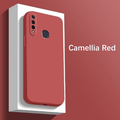 For VIVO Z5X Cover Drop and wear resistant Silicone Full Case Classic Simple Solid Color Phone Case Cover