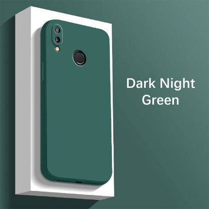For Honor 8X Cover Drop and wear resistant Silicone Full Case Classic Simple Solid Color Phone Case Cover