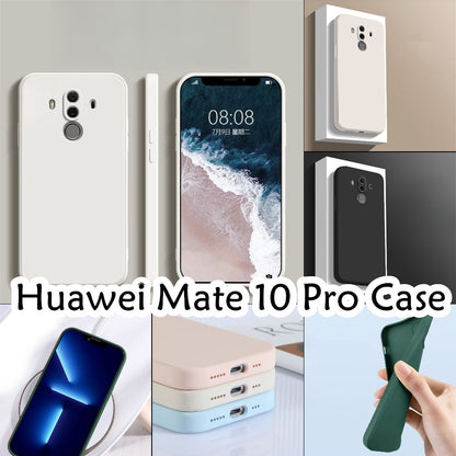 For Huawei Mate 10 Pro Cover Drop and wear resistant Silicone Full Case Classic Simple Solid Color Phone Case Cover