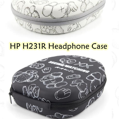 For HP H231R Headphone Case Cartoon Creative Patterns Headset Earpads Storage Bag Casing Box