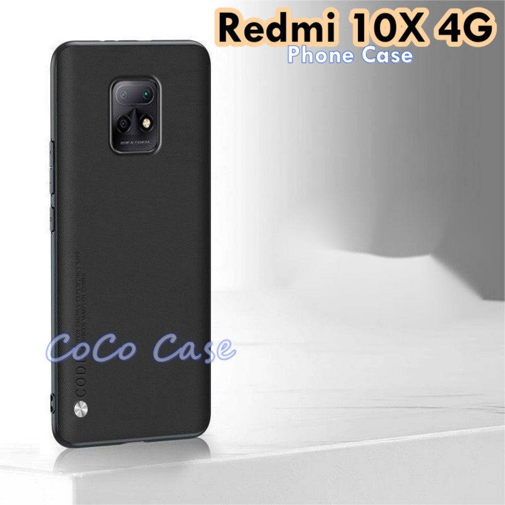 For Redmi 10X 4G Cover Silicone Professional Full Case Classic Simple Solid Color Phone Case Cover sweatproof