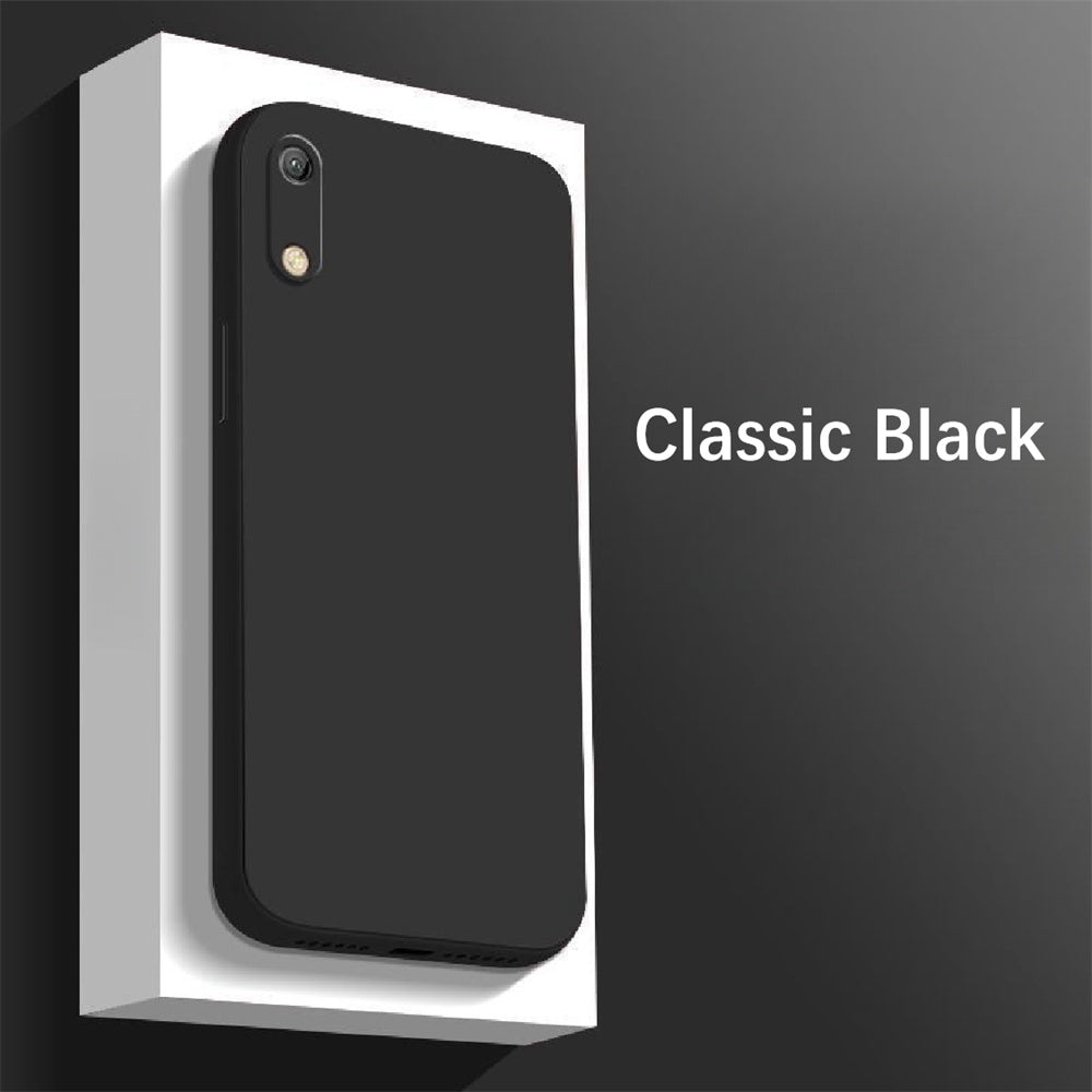 For Huawei Y6 Pro 2019 Cover Drop and wear resistant Silicone Full Case Classic Simple Solid Color Phone Case Cover