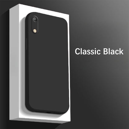For Huawei Y6 Pro 2019 Cover Drop and wear resistant Silicone Full Case Classic Simple Solid Color Phone Case Cover