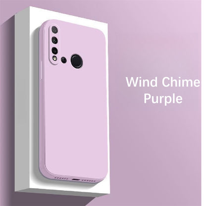 For Huawei Nova 5i Cover Drop and wear resistant Silicone Full Case Classic Simple Solid Color Phone Case Cover
